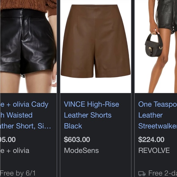 Vince lamb leather short - Picture 13 of 15